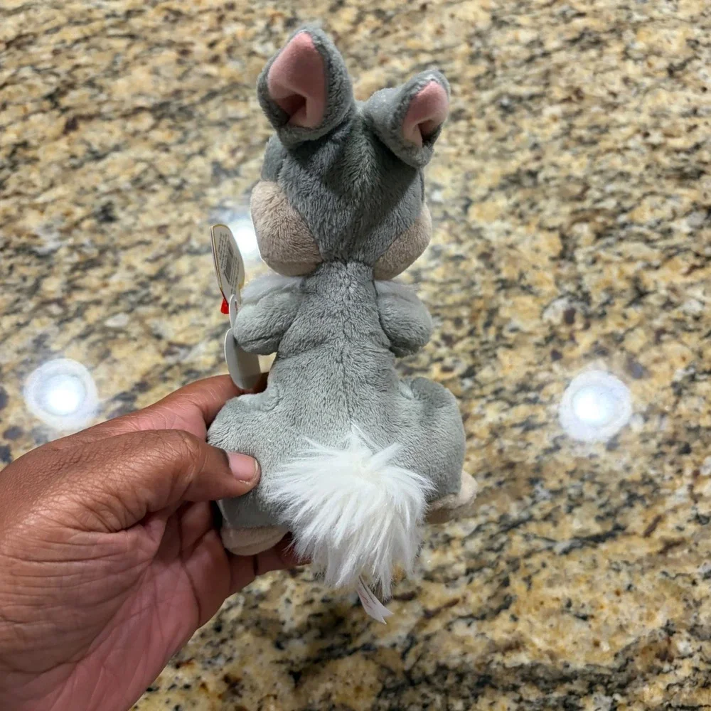 Ty Beanie Babies Disney Thumper Plush Rabbit Walgreens Exclusive Grey 7.5 inch